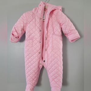 Ralph Lauren quilted snowsuit bunting.